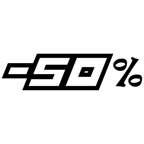 Sticker chiffre marquage -50%